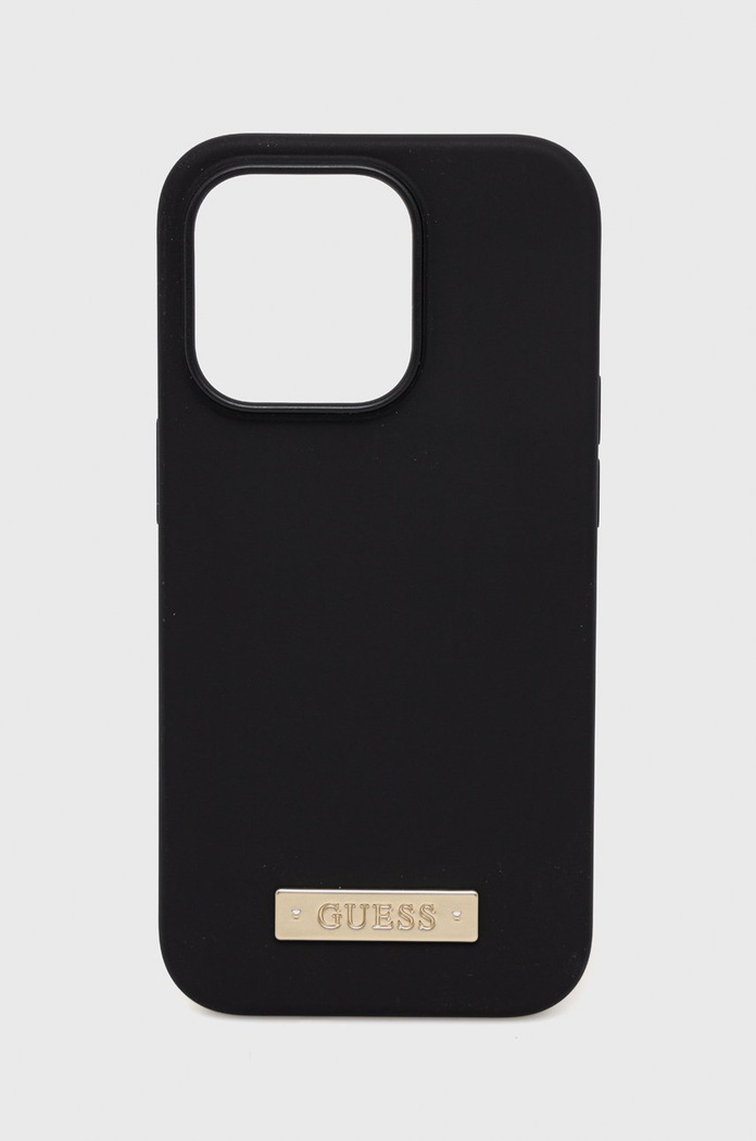 Guess etui na telefon iPhone 14 Pro 6,1" na telefon czarny GUHMP14LSBPLK