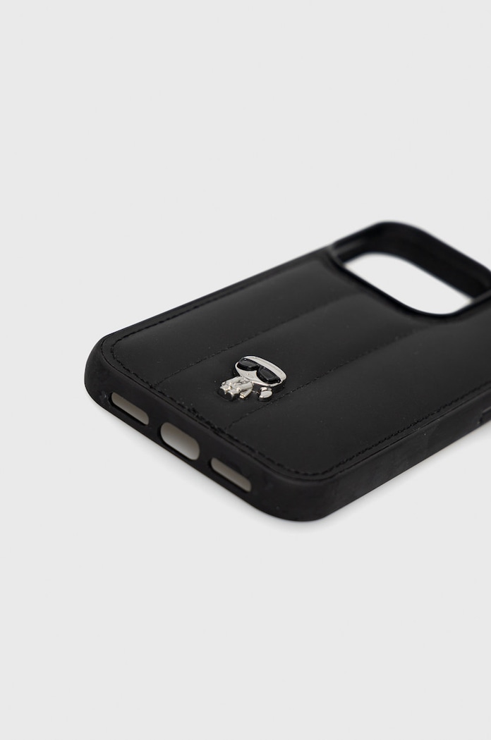 Karl Lagerfeld telefon tok Iphone 14 Pro 6,1" KLHCP14LPSQPK fekete AA00