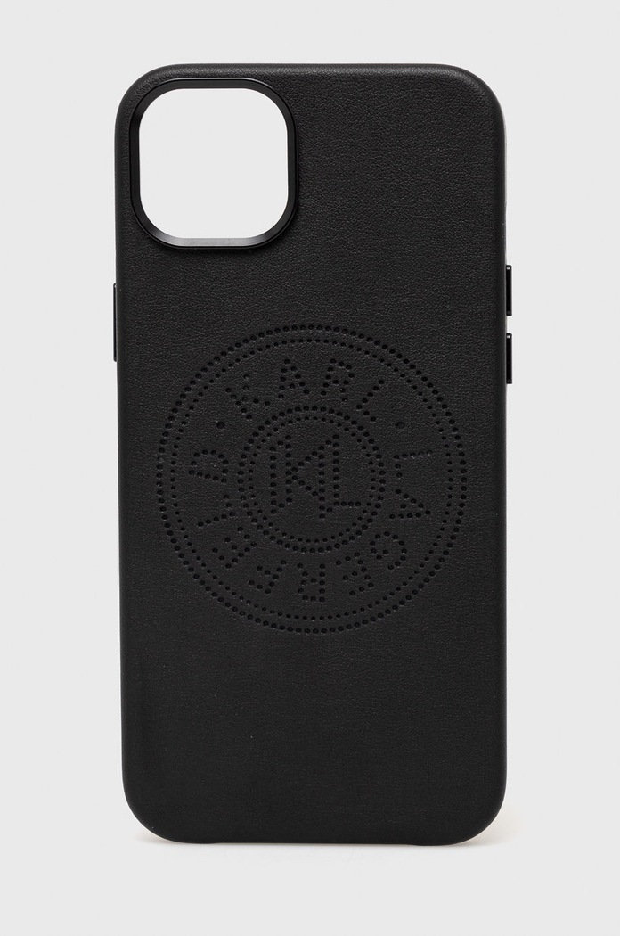 Obal na telefon Karl Lagerfeld Iphone 14 Plus 6,7" na mobil černá KLHCP14MFWHK