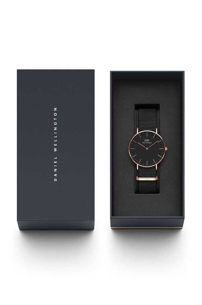 Ρολόι Daniel Wellington Classic 36 Cornwall DW00100150 ροζ AA00