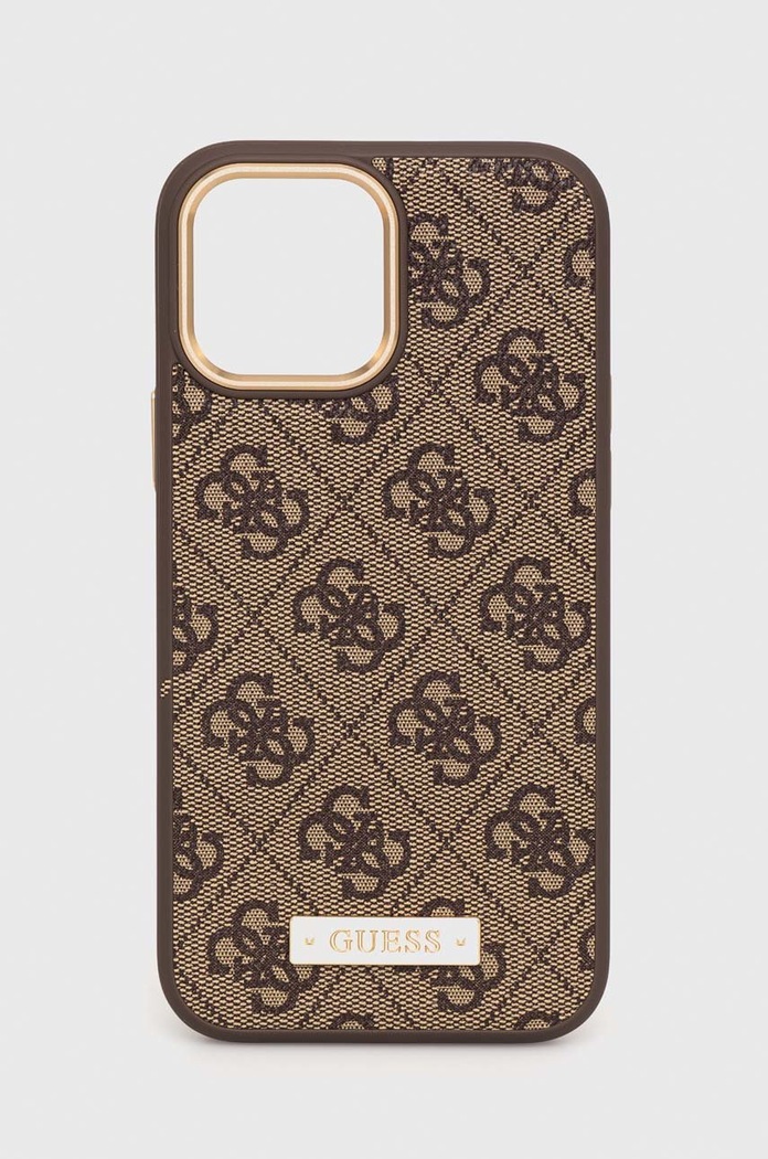 Guess Etui na telefon iPhone 13 Pro Max 6,7" brązowy GUHMP13XU4GPRW