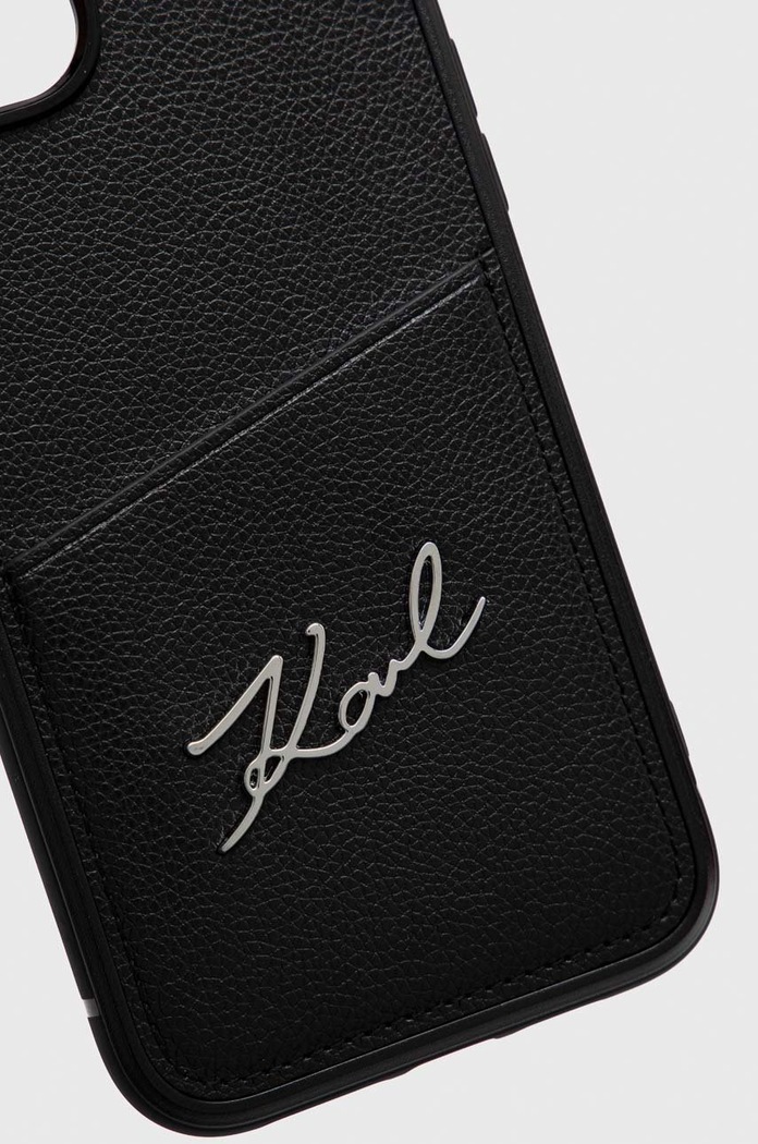 Obal na telefon Karl Lagerfeld iPhone 14 Plus 6,7" KLHCP14MCSSK černá AA00