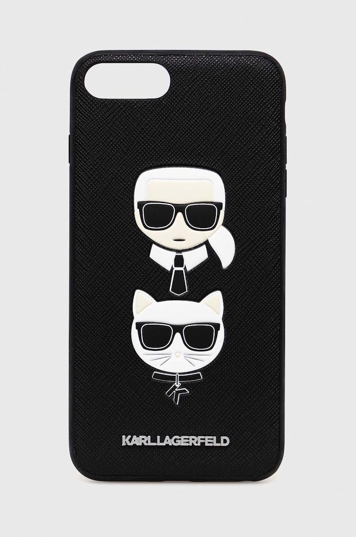 Karl Lagerfeld etui na telefon iPhone 7 Plus / 8 Plus na telefon czarny KLHCI8LSAKICKCBK