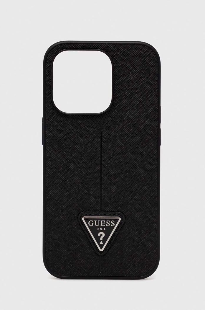 Guess etui na telefon iPhone 14 Pro 6,1'' na telefon czarny GUHCP14LPSATLK