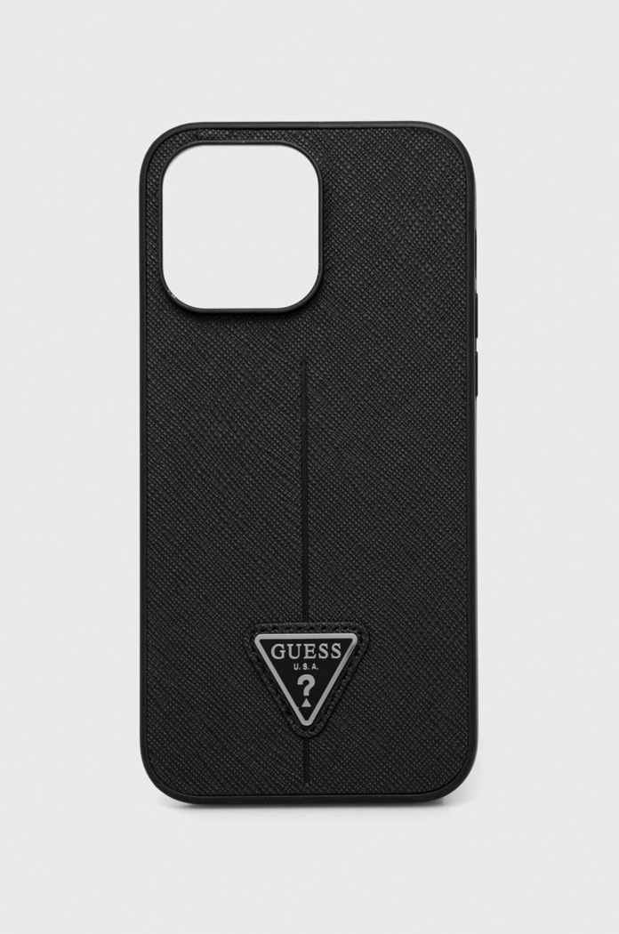 Guess etui na telefon iPhone 14 Pro Max 6,7'' na telefon czarny GUHCP14XPSATLK