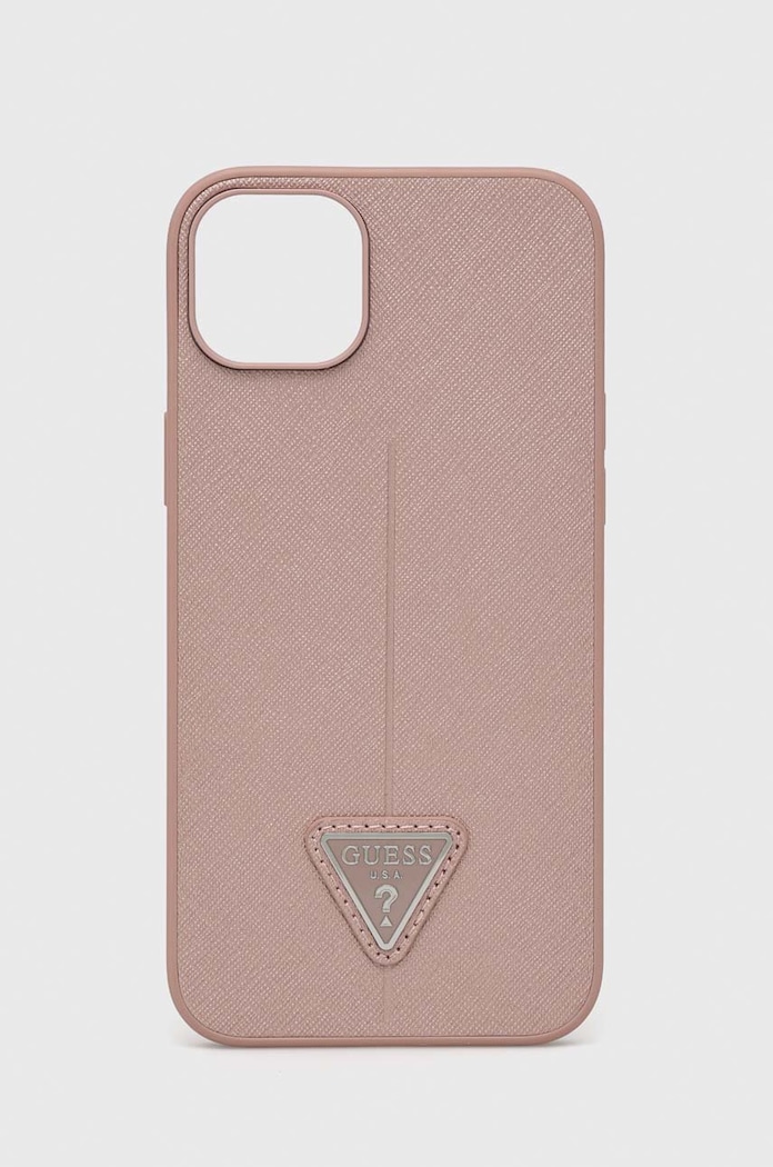 Guess etui na telefon iPhone 14 Plus 6,7'' na telefon różowy GUHCP14MPSATLP