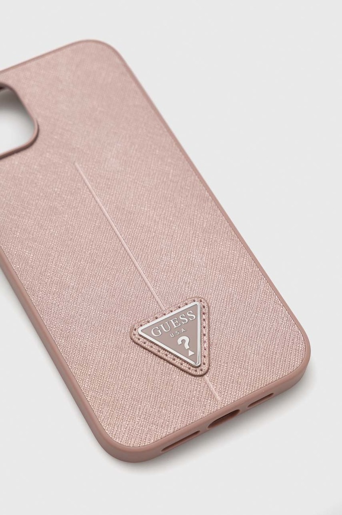Guess etui na telefon iPhone 14 Plus 6,7'' GUHCP14MPSATLP różowy AA00
