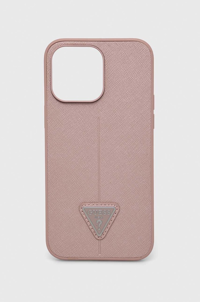 Guess etui na telefon iPhone 14 Pro Max 6,7'' na telefon różowy GUHCP14XPSATLP