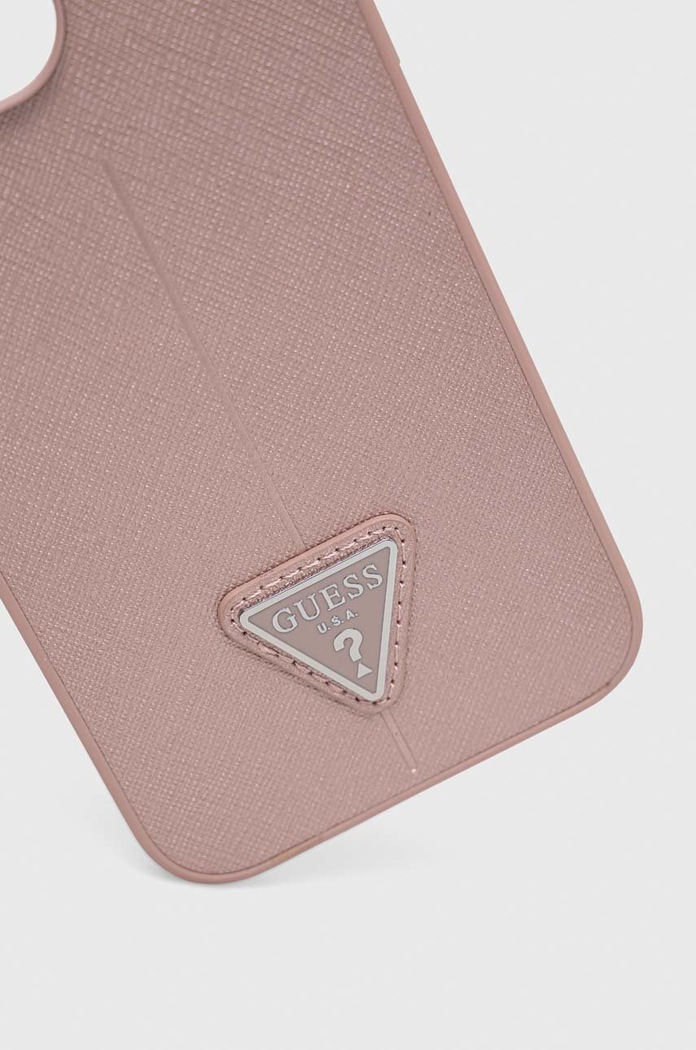 Guess etui na telefon iPhone 14 Pro Max 6,7'' GUHCP14XPSATLP różowy AA00