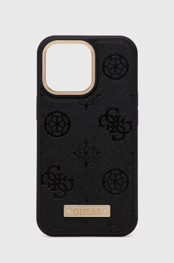 Guess etui na telefon iPhone 13 Pro/13 6,1" na telefon czarny GUHMP13LSAPSTK