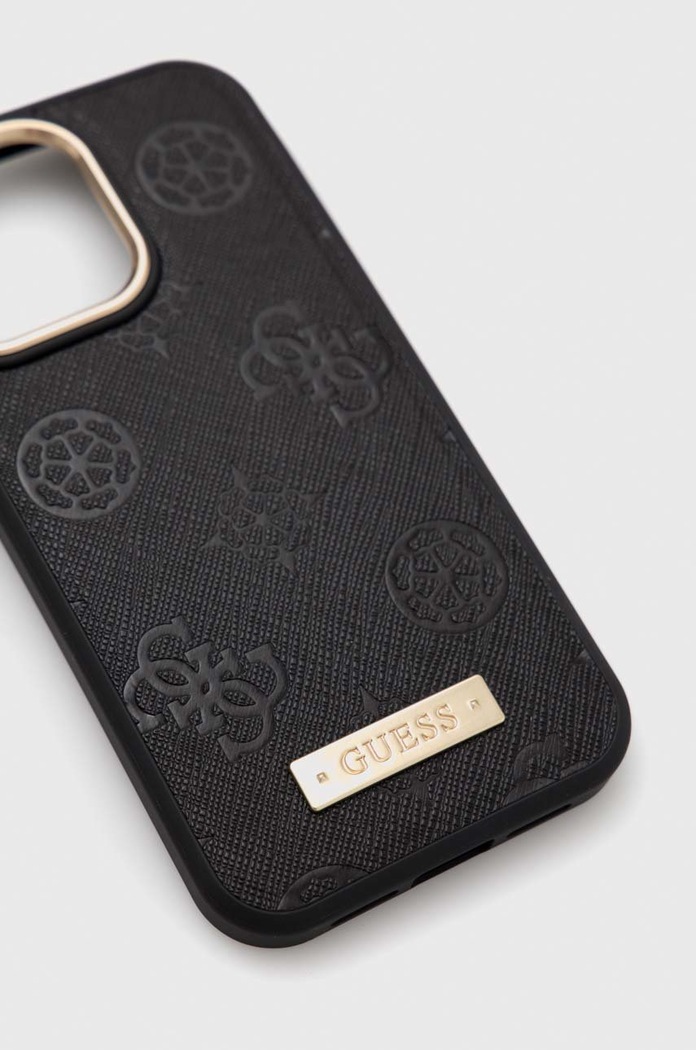 Guess etui na telefon iPhone 13 Pro/13 6,1" GUHMP13LSAPSTK czarny AA00