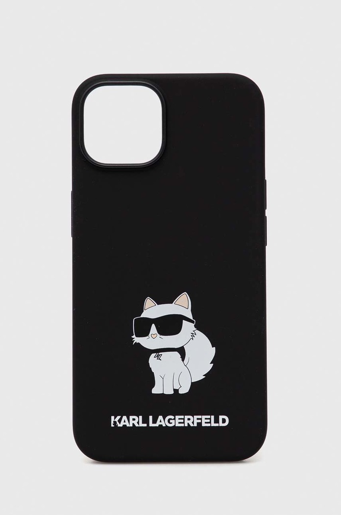 Karl Lagerfeld etui na telefon iPhone 14 6,1'' na telefon czarny KLHCP14SSNCHBCK