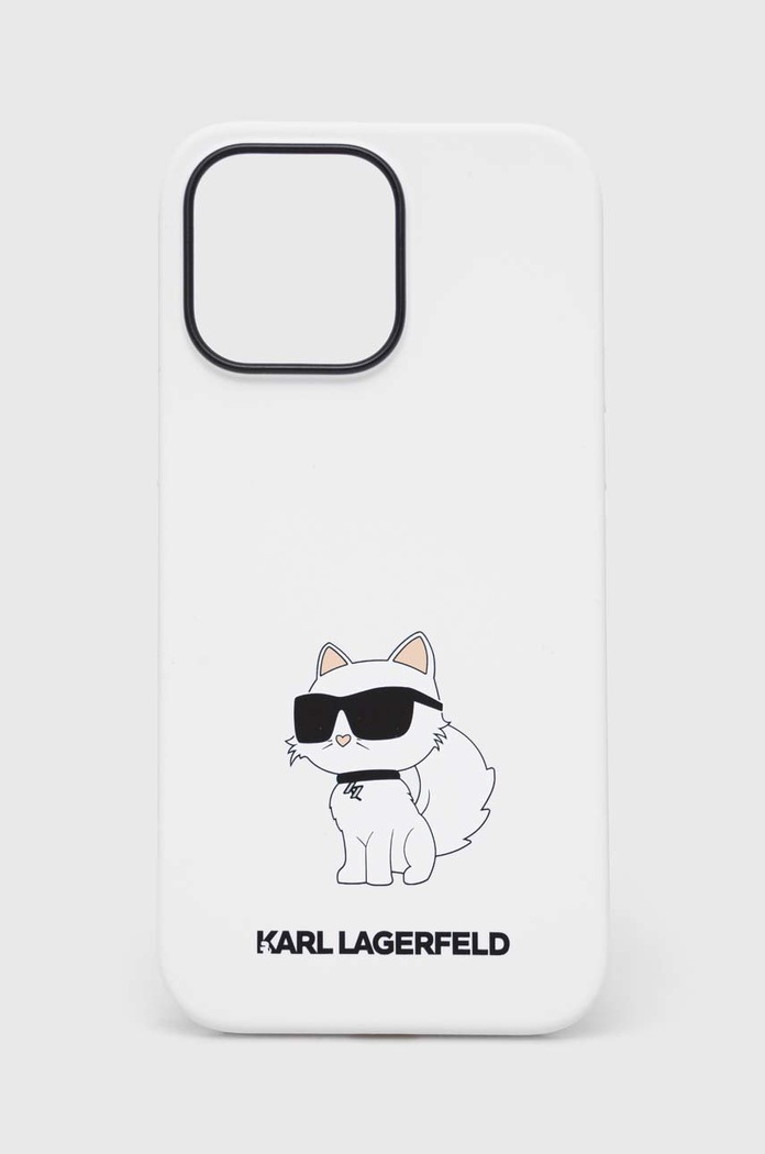 Кейс за телефон Karl Lagerfeld iPhone 14 Pro Max 6,7'' за телефон бял KLHCP14XSNCHBCH
