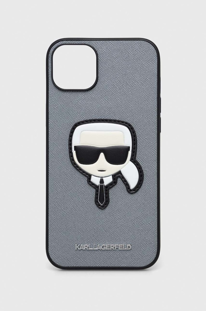 Karl Lagerfeld etui na telefon iPhone 14 Plus 6,7" na telefon srebrny KLHCP14MSAPKHG
