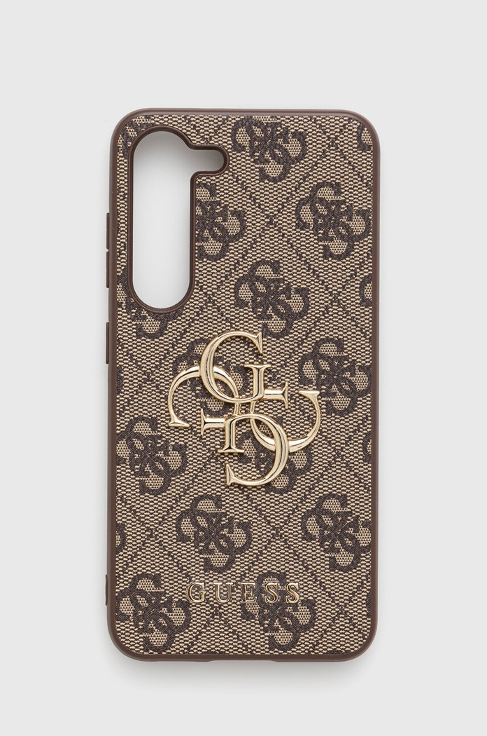 Θήκη κινητού Guess S23 S911 για τηλέφωνο καφέ GUHCS23S4GMGBR
