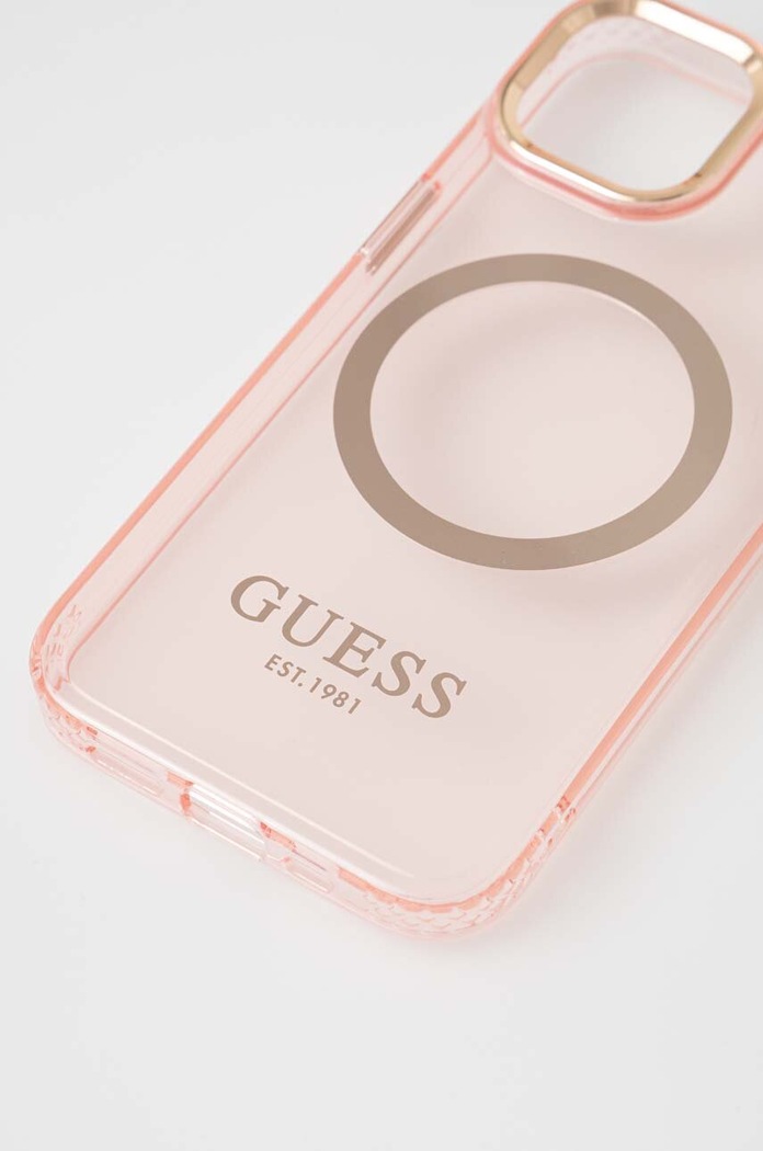 Guess etui pentru telefon iPhone 14 6,1" GUHMP14SHTCMP roz SS23