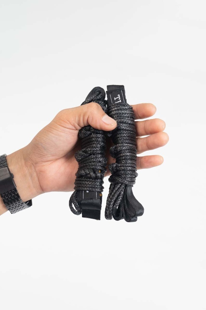 Doplnky Laná na upevnenie hojdacej siete Ticket to The Moon Lightest Straps 2-pak TMLSTRAP čierna