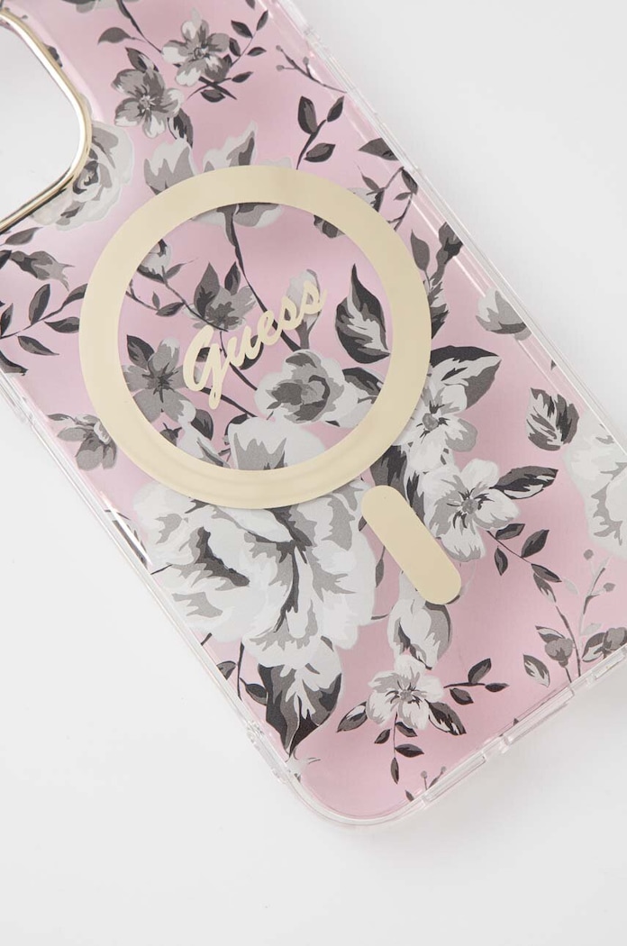 Obal na telefon Guess iPhone 14 6.1" GUHMP14SHCFWSP růžová AA00