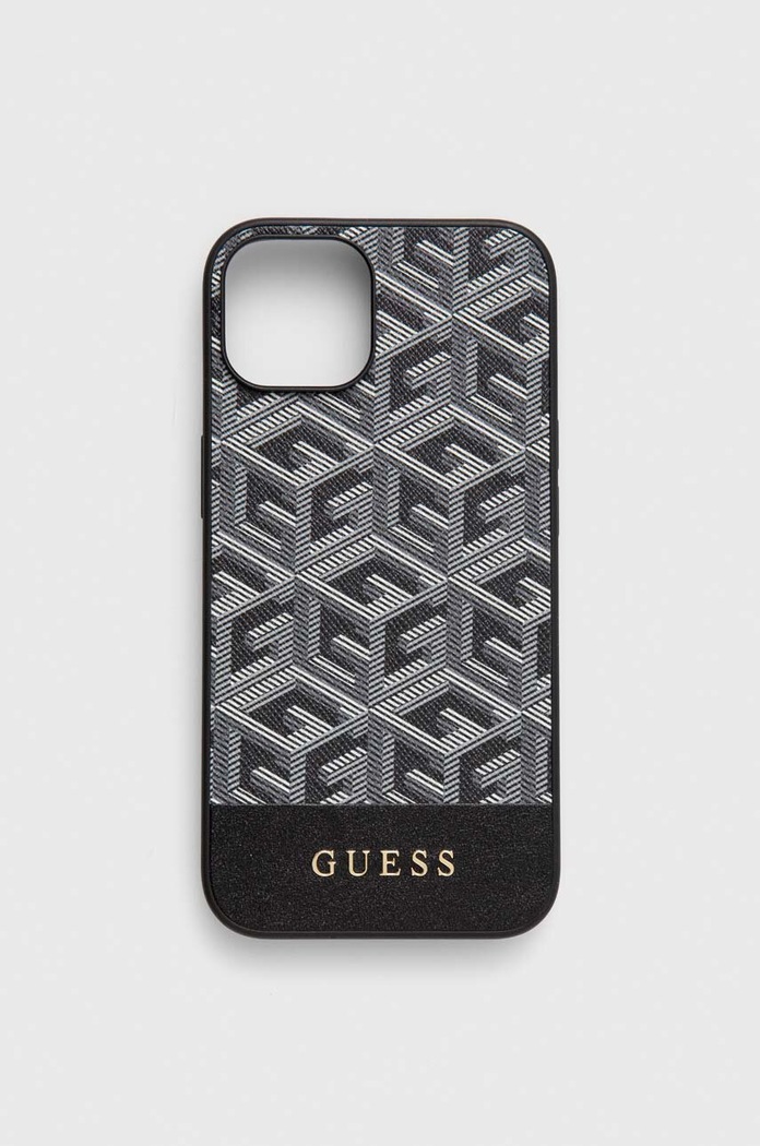 Guess Husă pentru telefon iPhone 14 6.1" pentru telefon negru GUHMP14SHGCFSEK