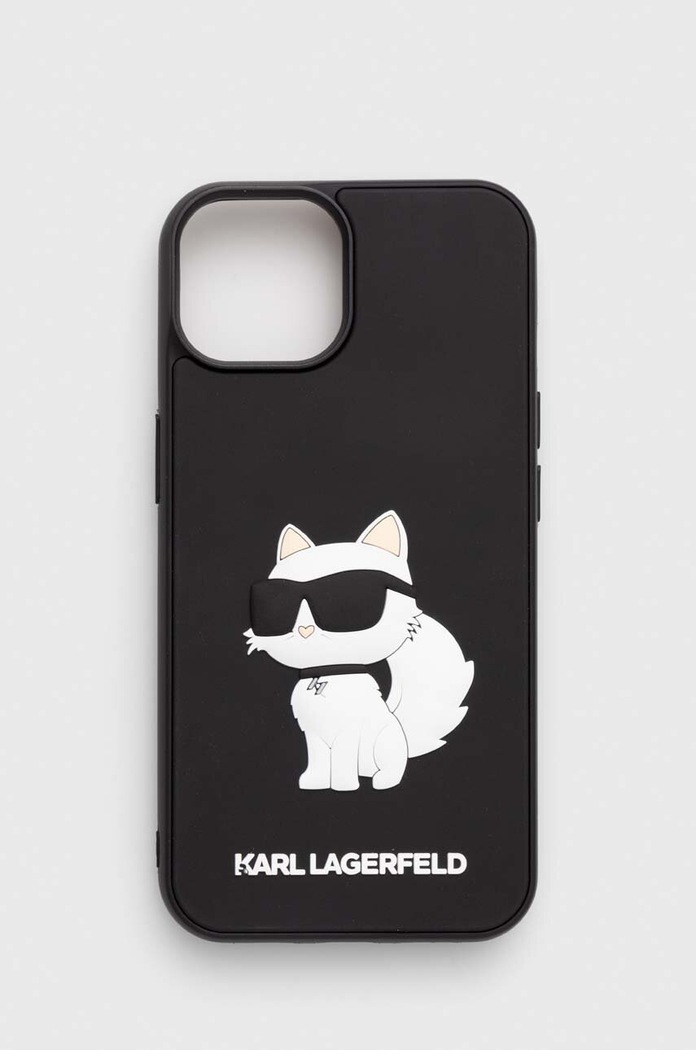 Obal na telefon Karl Lagerfeld iPhone 14 6.1" na mobil černá KLHCP14S3DRKHNK
