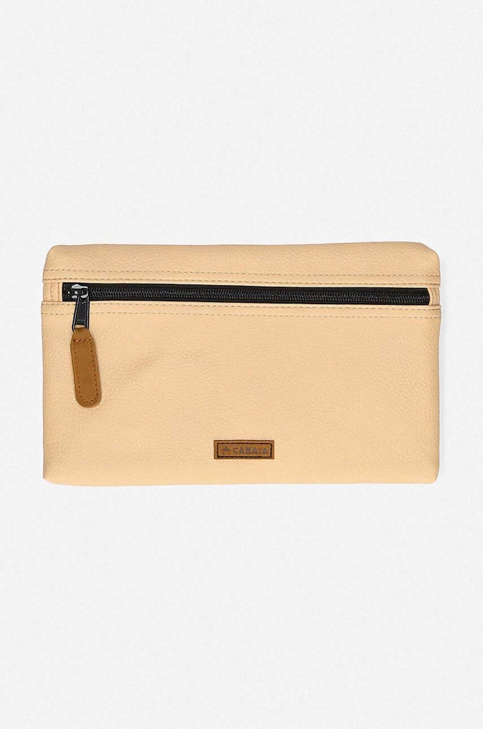 Přední kapsa na batoh Cabaia hladký béžová BAGPOCKETS19