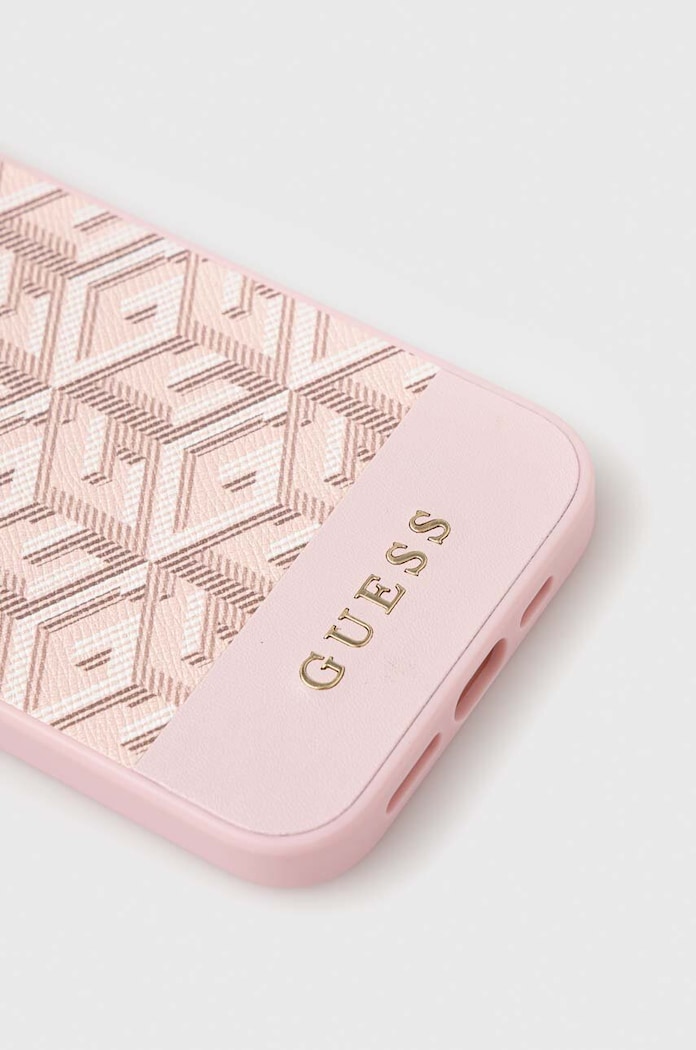 Puzdro na mobil Guess iPhone 14 6,1" GUHMP14SHGCFSEP ružová AA00