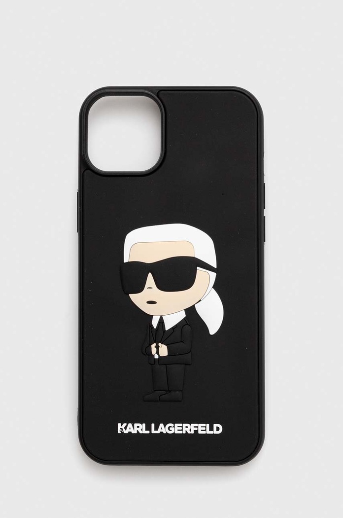 Puzdro na mobil Karl Lagerfeld iPhone 14 Plus 6,7" na mobil čierna KLHCP14M3DRKINK