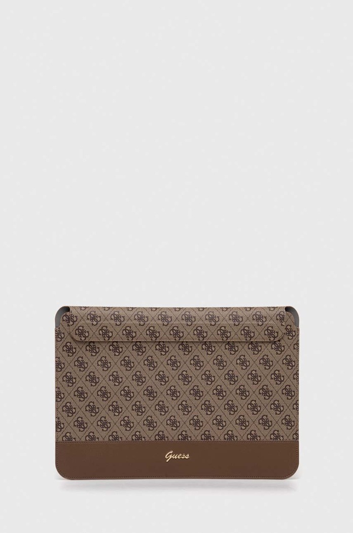 Guess Pokrowiec na laptopa Sleeve 13''/14" brązowy GUCS14PS4SGW