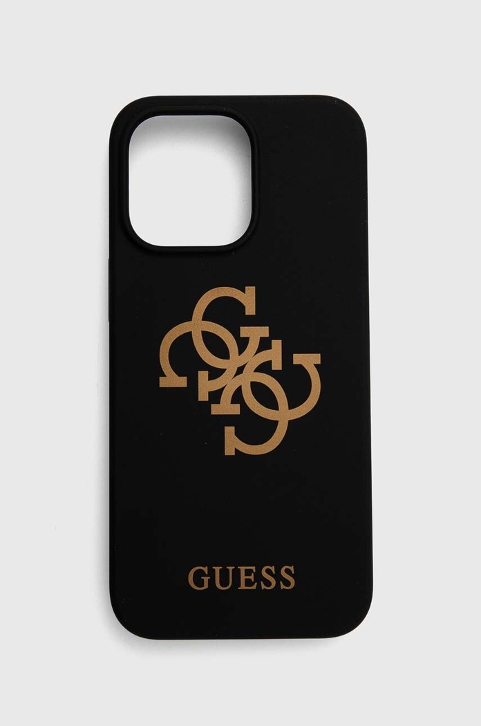Guess Etui na telefon iPhone 13 Pro / 13 6,1" czarny GUHCP13LLS4GGBK