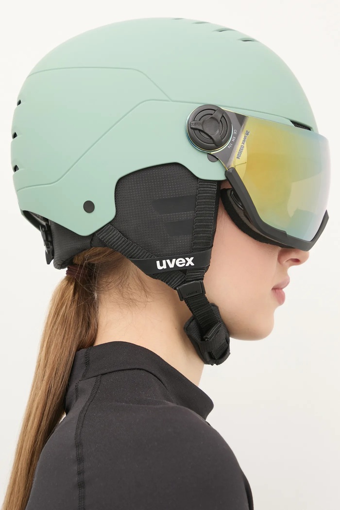 Akcesoria Uvex Kask narciarski Wanted Visor 56.6.262 zielony