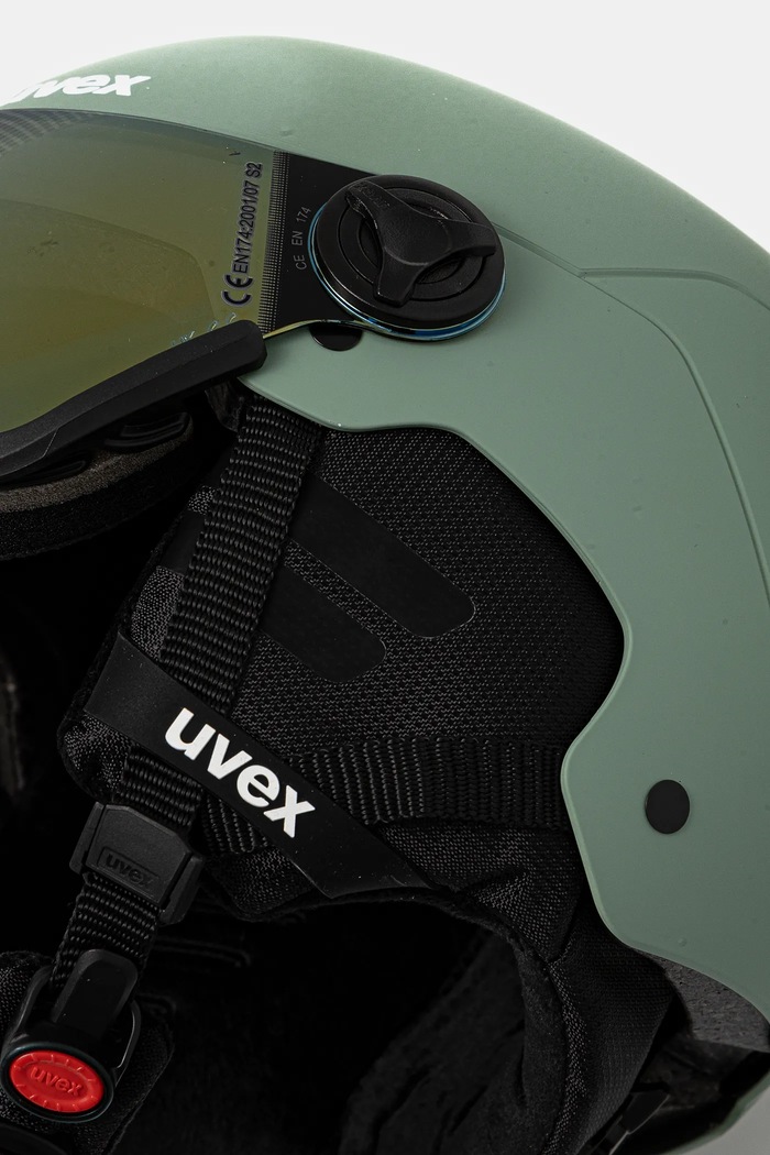 Kask narciarski Wanted Visor Uvex zielony 56.6.262