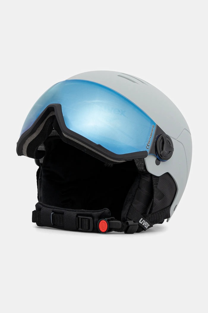 Lyžařská přilba Uvex Wanted Visor 56.6.262 šedá AA00