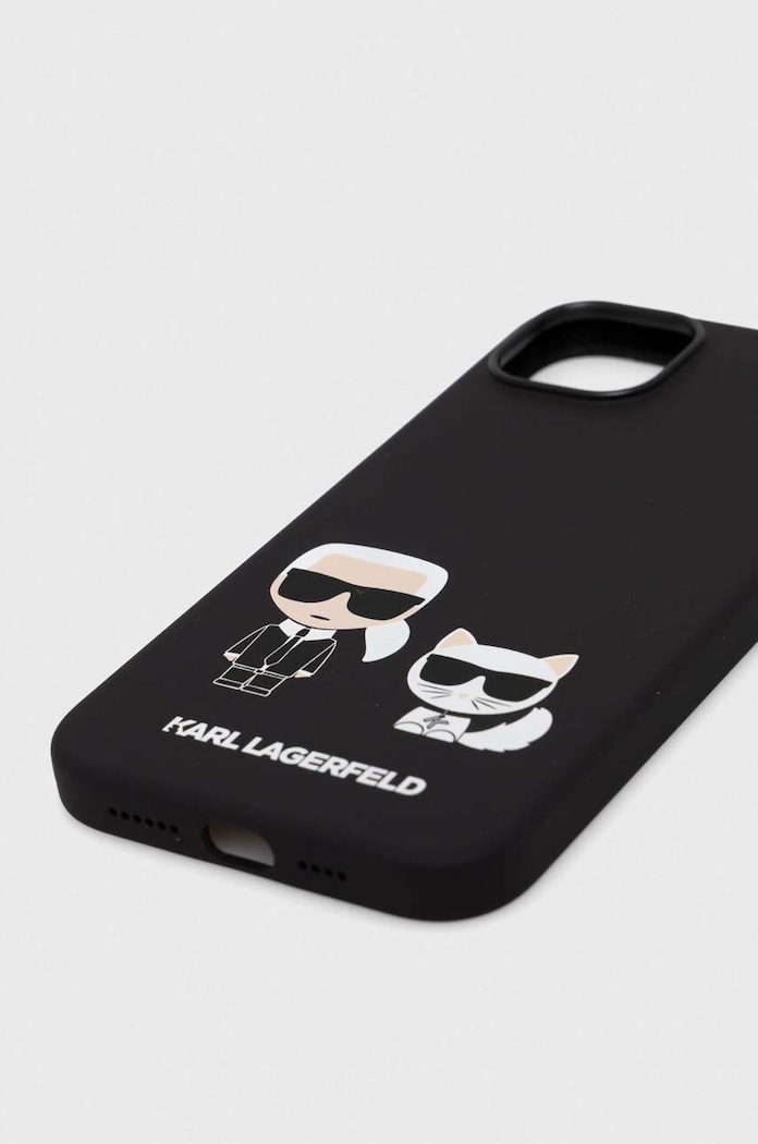 Karl Lagerfeld husă pentru telefon iPhone 14 Plus 6,7 KLHMP14MSSKCK negru SS23