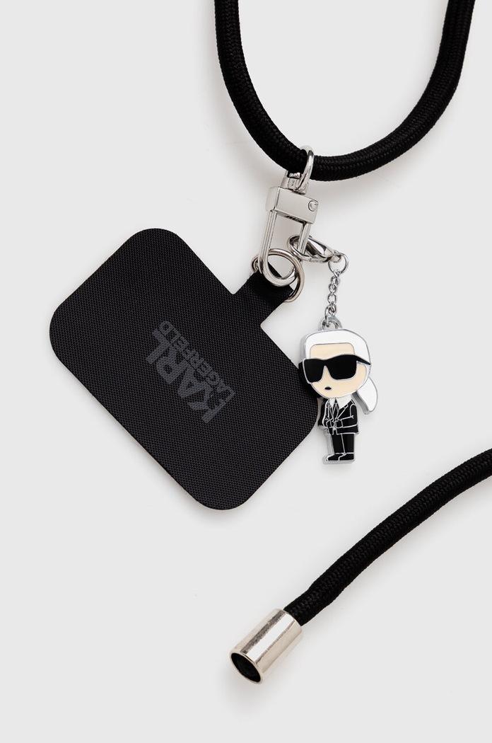 Lifestyle Popruh na telefon Karl Lagerfeld Universal CBDY KLUCNMSCKIK černá