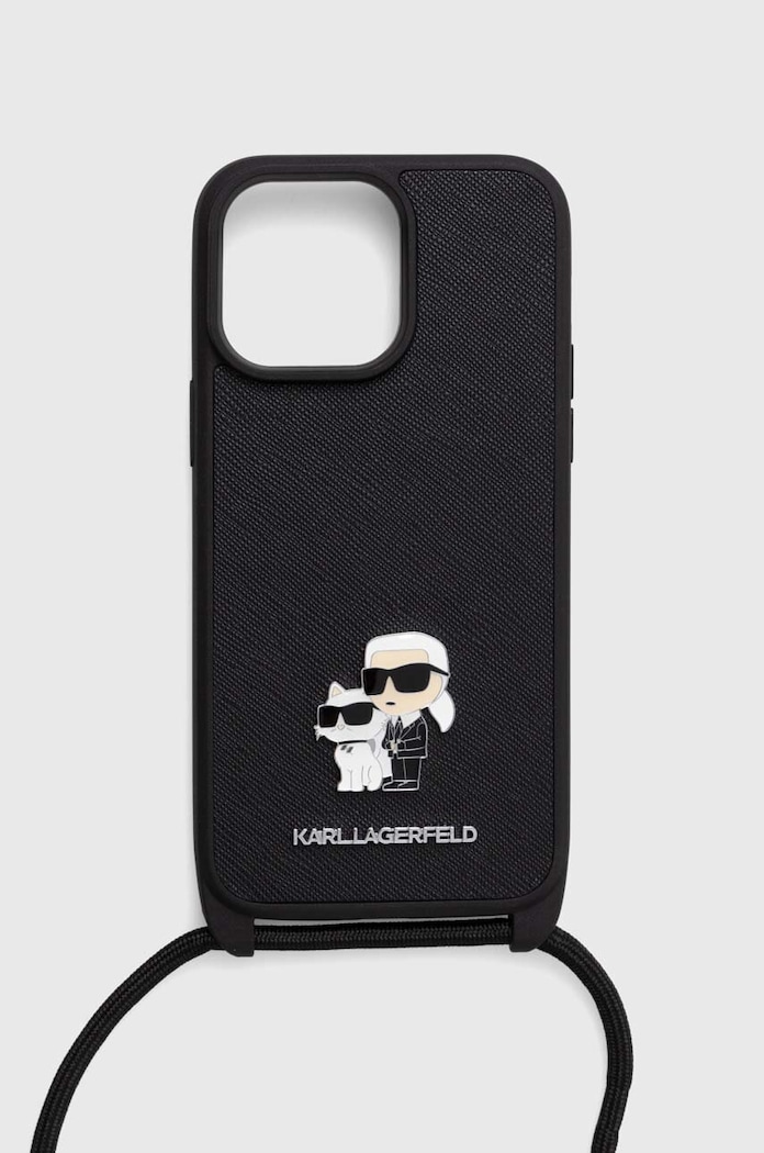 Karl Lagerfeld Etui pentru telefon iPhone 14 Pro Max 6.7 negru KLHCP14XSAKCPSK