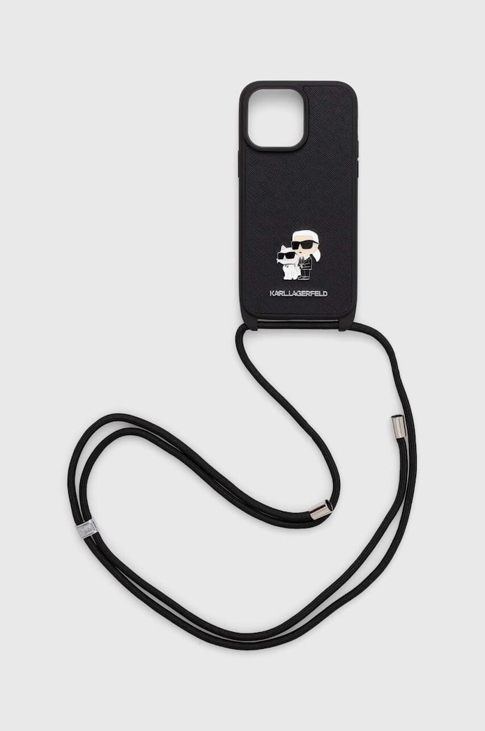 Karl Lagerfeld Etui pentru telefon iPhone 14 Pro Max 6.7 KLHCP14XSAKCPSK negru AA00
