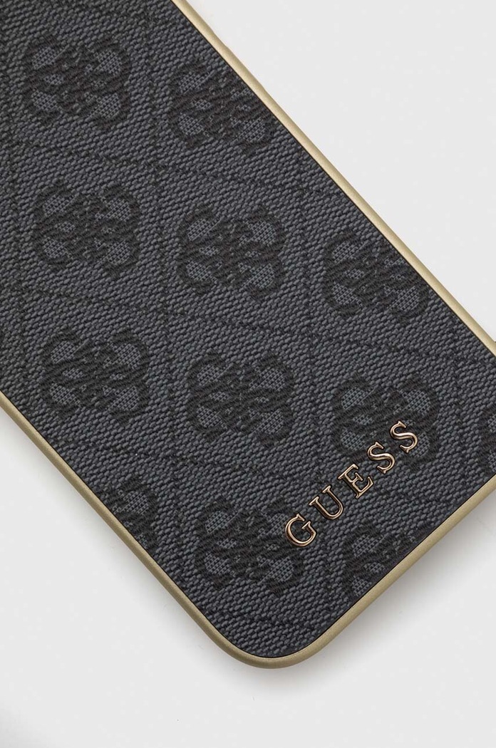 Guess etui na telefon iPhone 15 6.1 GUHCP15SGF4GGR szary AA00
