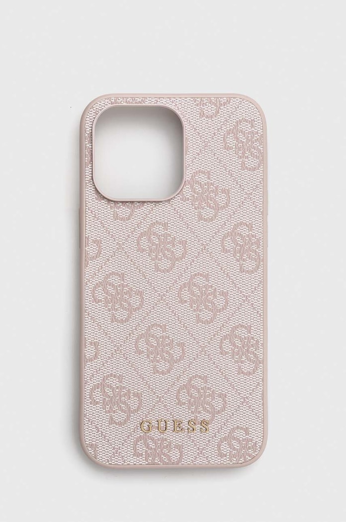 Кейс за телефон Guess iPhone 15 Pro Max 6.7 6.7" за телефон розов GUHCP15XG4GFPI