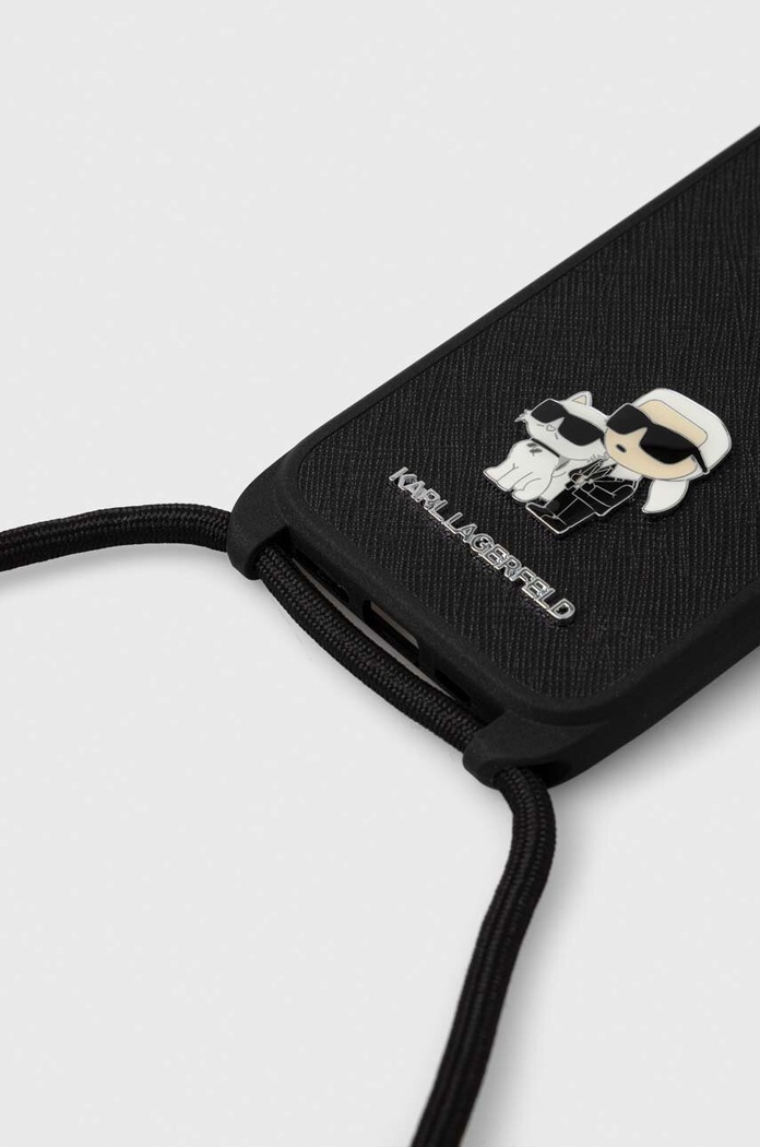 Puzdro na mobil Karl Lagerfeld iPhone 15 6.1 KLHCP15SSAKCPSK čierna AA00