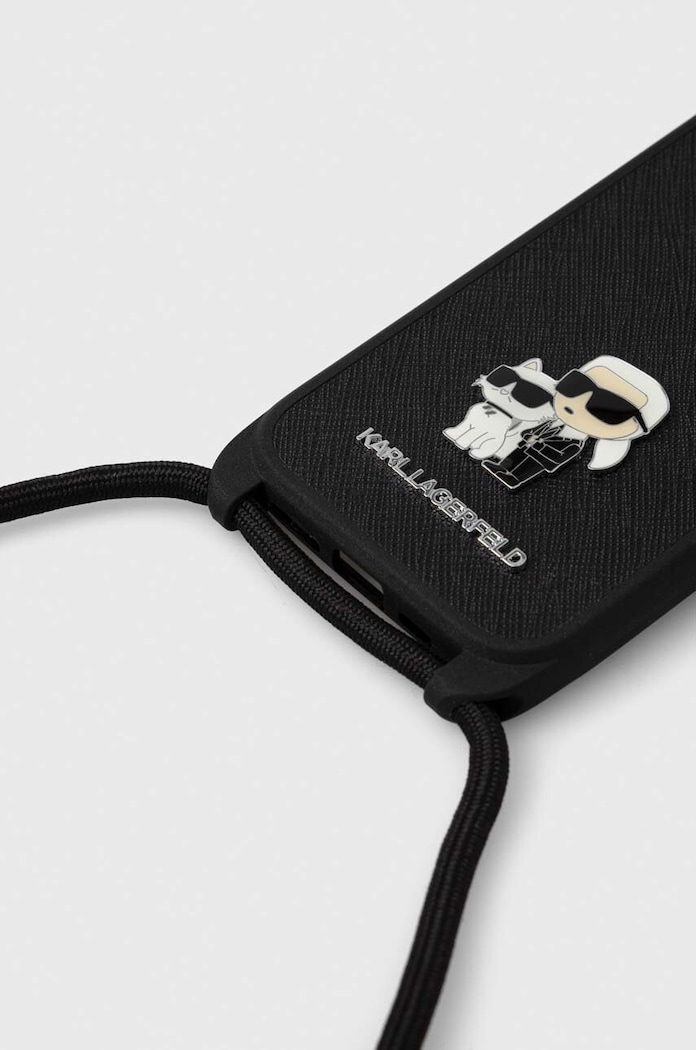 Puzdro na mobil Karl Lagerfeld iPhone 15 6.1 KLHCP15SSAKCPSK čierna AA00