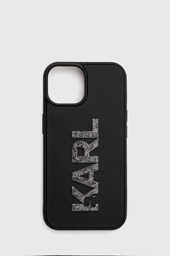 Obal na telefon Karl Lagerfeld iPhone 15 6.1 na mobil černá KLHCP15S3DMBKCK