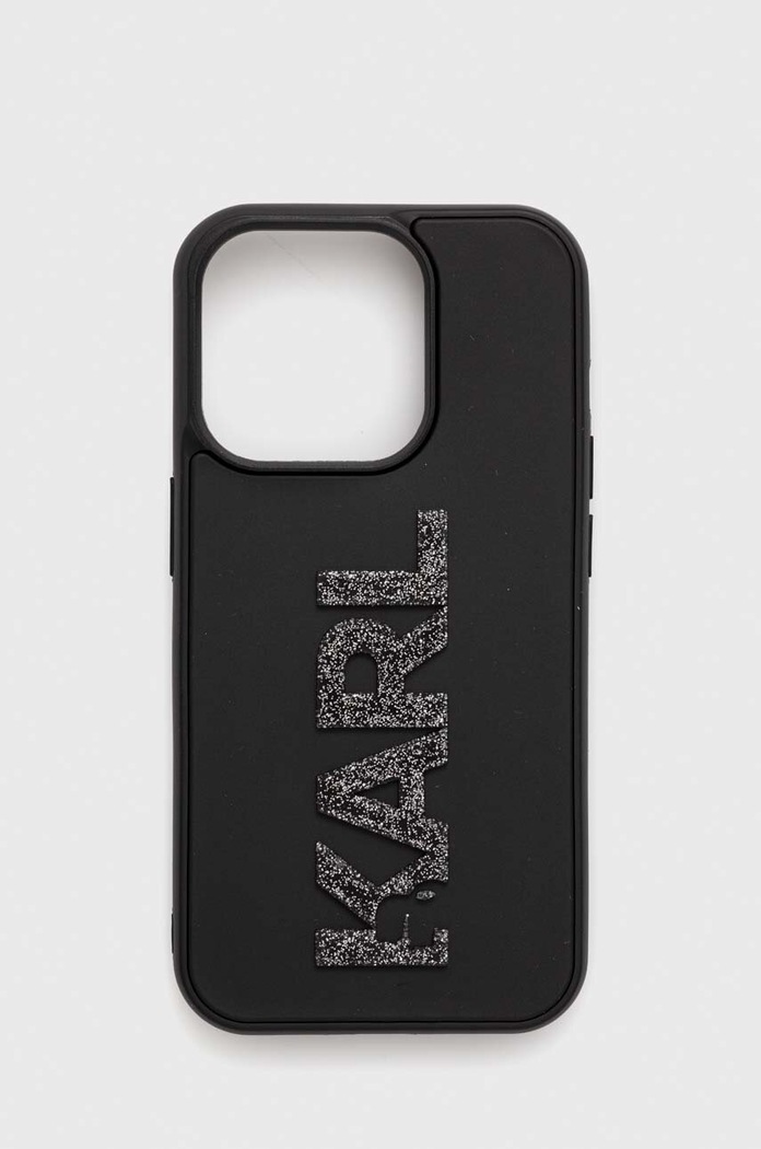 Karl Lagerfeld Husă pentru telefon iPhone 15 Pro 6.1 pentru telefon negru KLHCP15L3DMBKCK