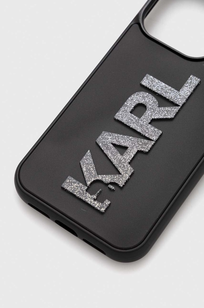 Karl Lagerfeld Husă pentru telefon iPhone 15 Pro 6.1 KLHCP15L3DMBKCK negru AA00