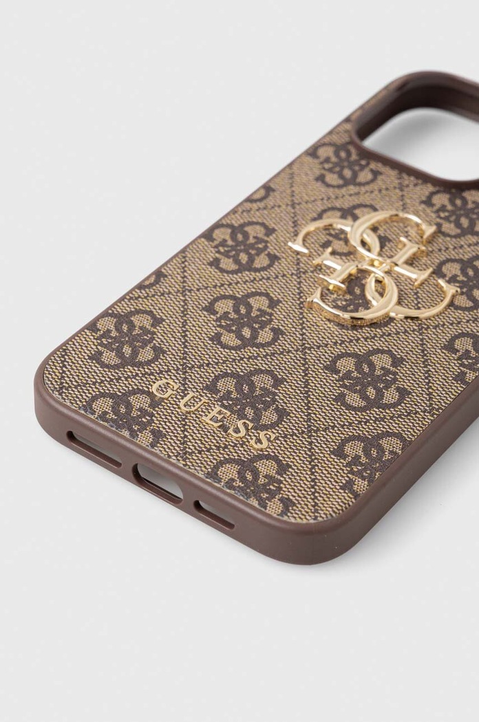 Puzdro na mobil Guess iPhone 15 Pro Max 6.7 GUHCP15X4GMGBR hnedá AA00