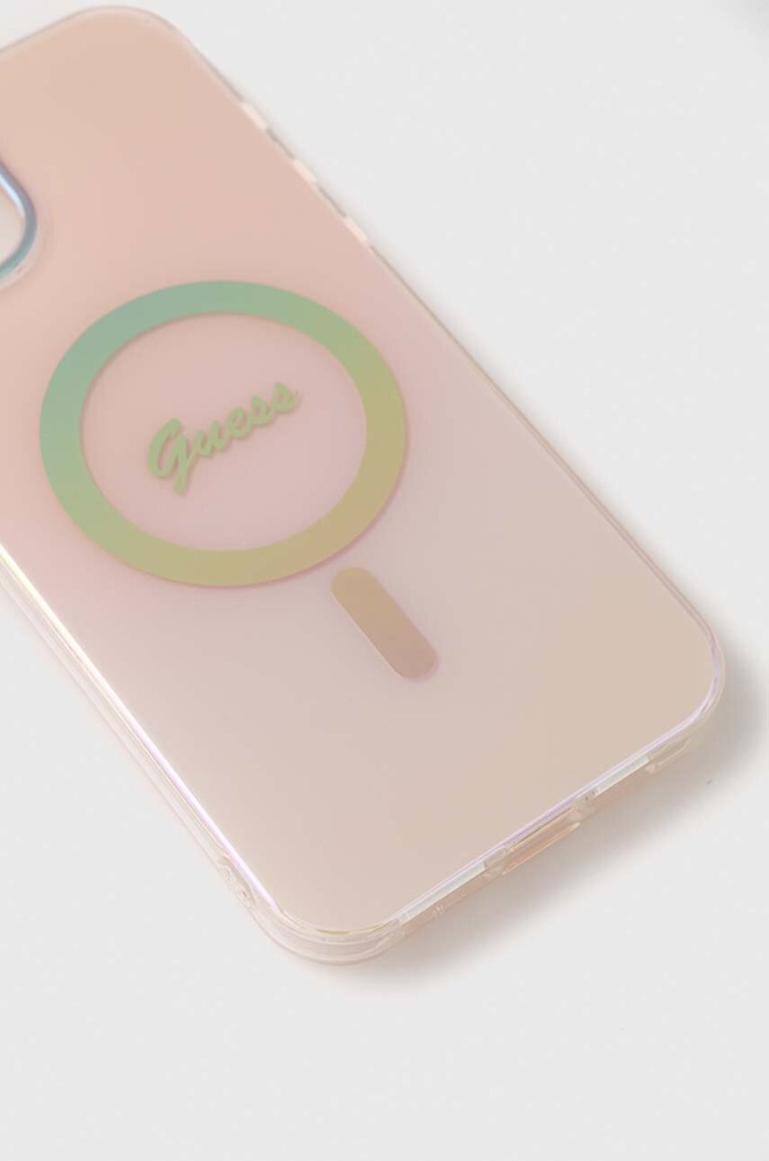 Guess Etui na telefon iPhone 15 Plus 6.7 GUHMP15MHITSP różowy AA00