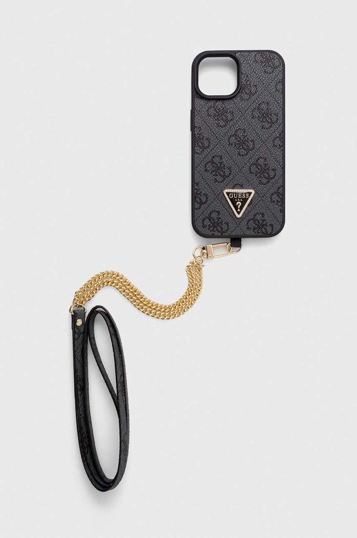 Guess etui na telefon iPhone 15 6.1 na telefon czarny GUHCP15SP4TDSCPK