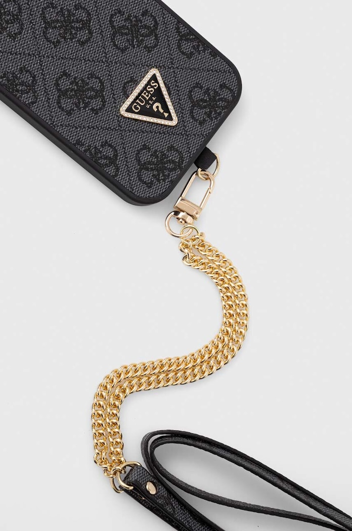 Guess etui na telefon iPhone 15 6.1 GUHCP15SP4TDSCPK czarny AA00