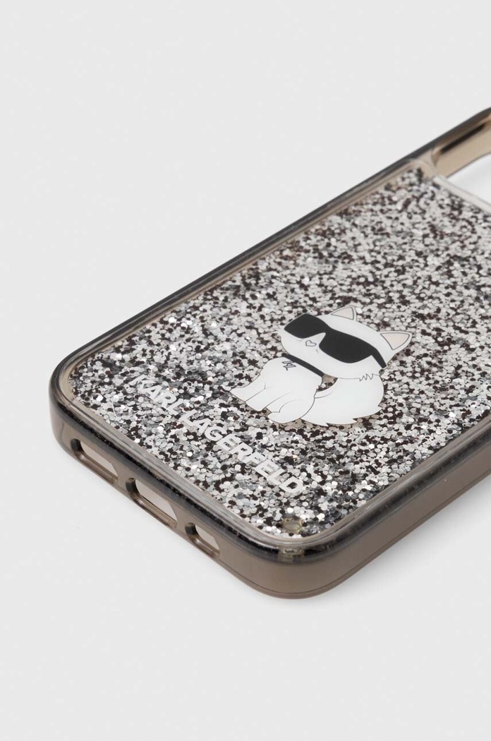Obal na telefon Karl Lagerfeld iPhone 15 6.1 KLHCP15SLKCNSK průhledná AA00