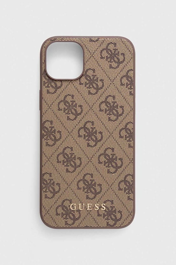 Guess Husă pentru telefon iPhone 15 Plus 6.7 pentru telefon maro GUHCP15MG4GFBR