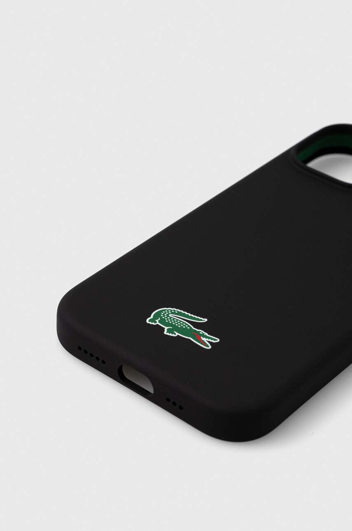 Lacoste Husă pentru telefon iPhone 15 6.1 LCHMP15SSLOK negru AA00